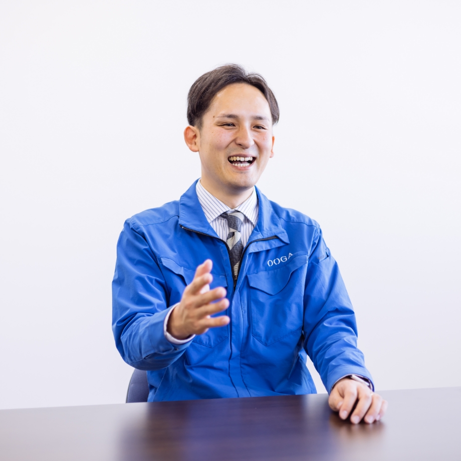 インタビュー中の画像